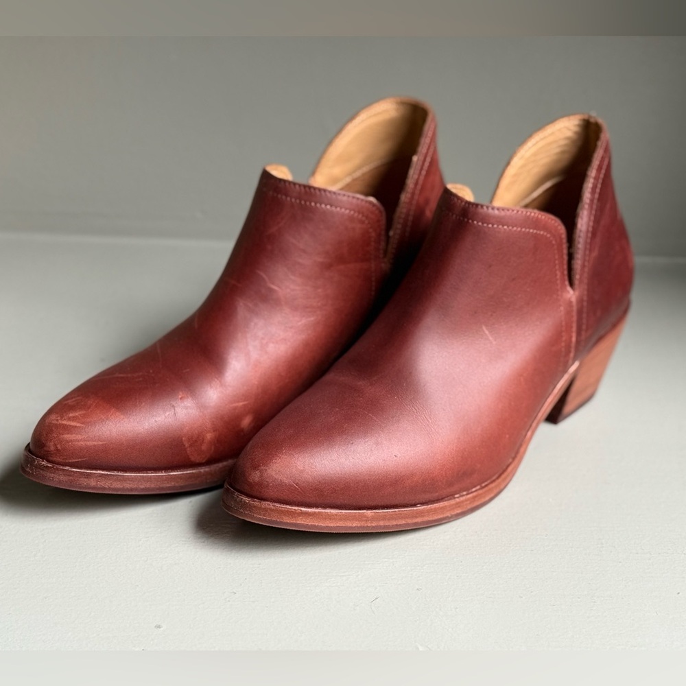 Nisolo | Mia Everyday Boots | Dark Red | Size 9.5 | EUC
